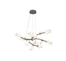 Lib & Co. CA 10114-042 - Belluno, 15 Light LED Chandelier, Brushed Vintage Grey