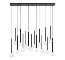 Lib & Co. CA 10152-02 - Positano, 16 Light Linear LED Chandelier, Matte Black