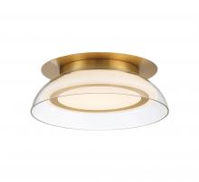 Lib & Co. CA 10155-07 - Pescara, Small LED Ceiling Mount, Plated Brushed Gold