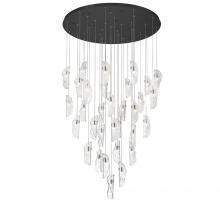 Lib & Co. CA 10169-017-02 - Sorrento, 32 Light LED Grand Chandelier, Clear, Black Canopy