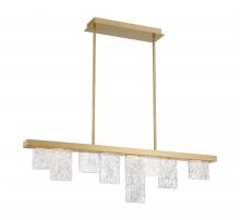 Lib & Co. CA 10174-014 - Siena, 8 Light Linear Chandelier, Brushed Gold