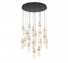 Lib & Co. CA 10223-02 - Verona, 19 Light Round LED Chandelier, Matte Black