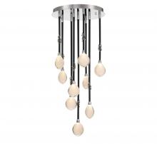 Lib & Co. CA 12065-02 - Bellissima, 9 Light LED Chandelier, Black Sleeves