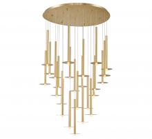 Lib & Co. CA 12105-07 - Piatto, 25 Light Round LED Chandelier, Plated Brushed Gold