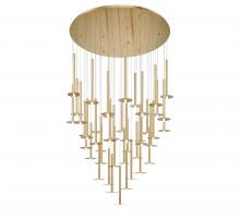 Lib & Co. CA 12106-07 - Piatto, 44 Light Round LED Chandelier, Plated Brushed Gold