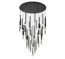 Lib & Co. CA 12122-02 - Calcolo, 19 Light Round LED Chandelier, Matte Black