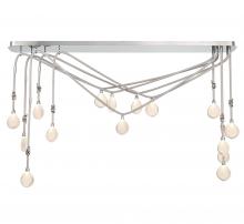 Lib & Co. CA 12177-01 - Bellissima, 15 Light Linear Chandelier,Silver Sleeves