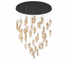 Lib & Co. CA 12219-018-02 - Sorrento, 45 Light LED Grand Chandelier, Amber, Black Canopy