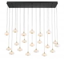 Lib & Co. CA 12242-02 - Adelfia, 20 light Rectangular LED Chandelier, Matte Black