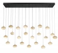 Lib & Co. CA 12246-02 - Calcolo, 23 light Rectangular LED Chandelier, Matte Black