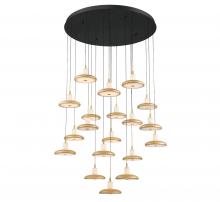 Lib & Co. CA 12255-02 - Mantova, 19 Light Round LED Chandelier, Matte Black