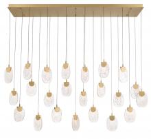 Lib & Co. CA 12296-030 - Castelo, 23 Light Rectangular LED Chandelier, Painted Antique Brass