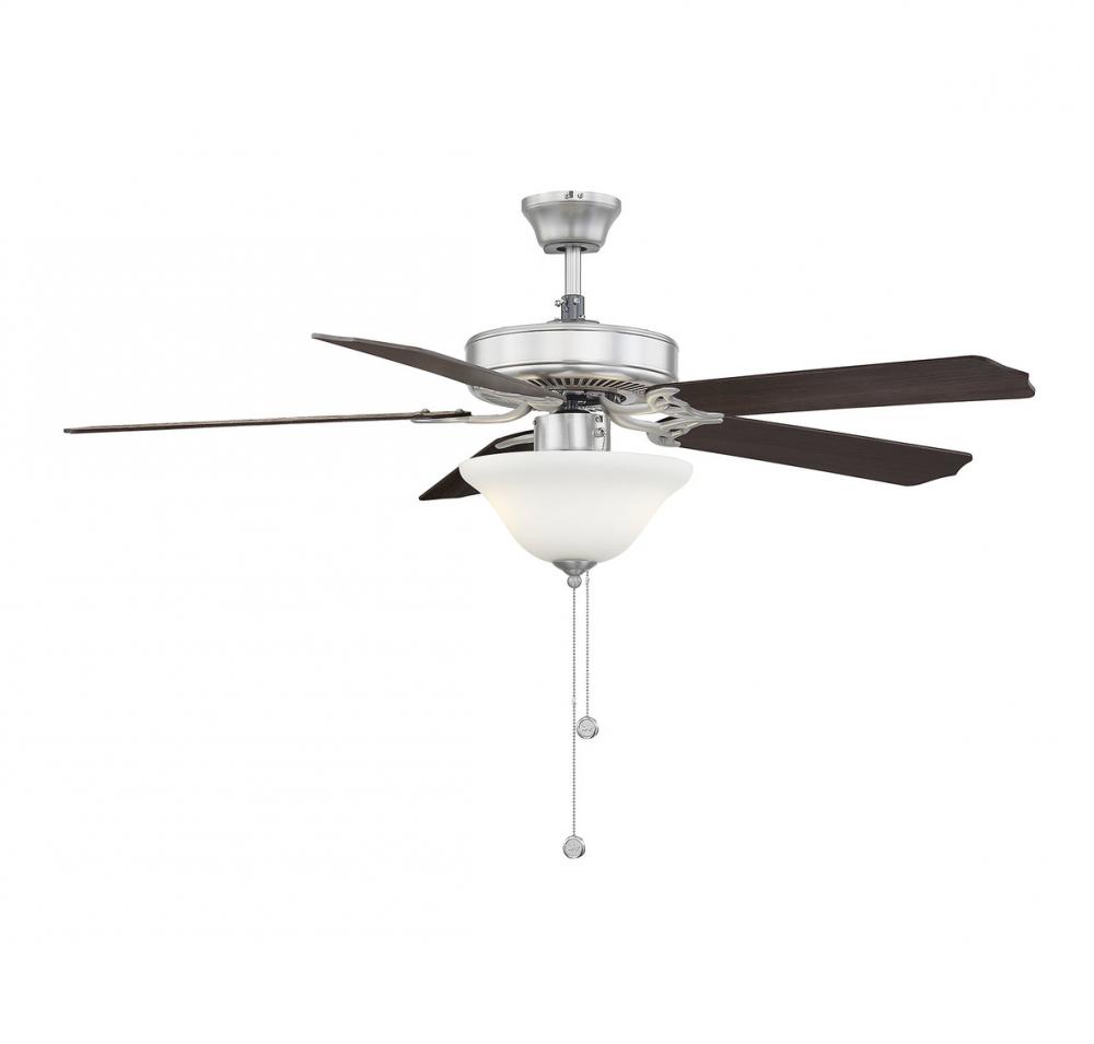 52&#34; 2-Light Ceiling Fan in Brushed Nickel