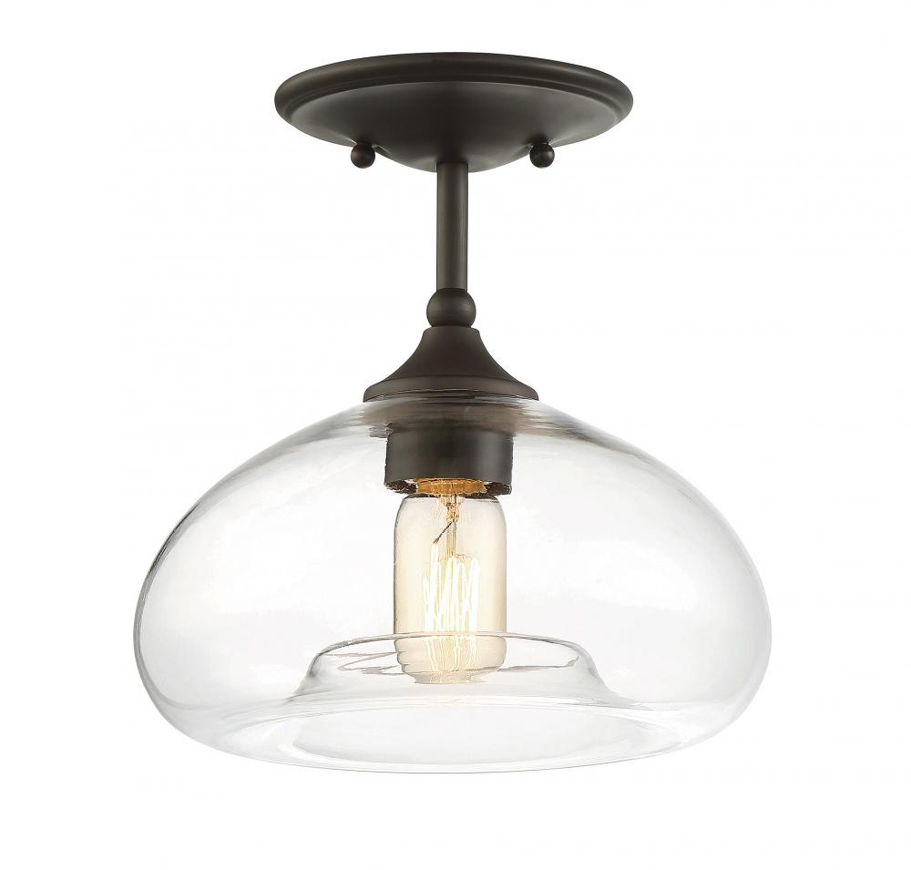 1-Light Ceiling Light in Oil Rubbed Bronze