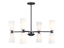 Savoy House Meridian CA M100126MBK - 8-Light Chandelier in Matte Black