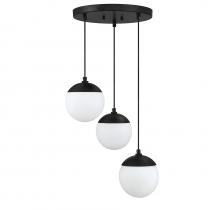 Savoy House Meridian CA M10055MBK - 3-light Chandelier In Matte Black