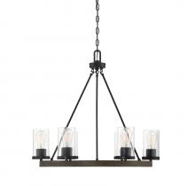 Savoy House Meridian CA M10070DG - 6-Light Chandelier in Remington