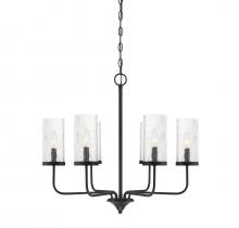 Savoy House Meridian CA M10075MBK - 6-Light Chandelier in Matte Black