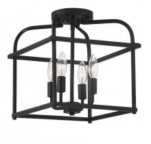 Savoy House Meridian CA M60061MBK - 4-Light Ceiling Light in Matte Black