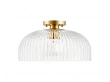 Savoy House Meridian CA M60080NB - 1-Light Ceiling Light in Natural Brass