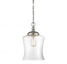 Savoy House Meridian CA M70019PN - 1-Light Mini Pendant in Polished Nickel