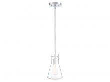 Savoy House Meridian CA M70063CH - 1-Light Pendant in Chrome