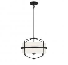 Savoy House Meridian CA M70101MBK - 3-Light Pendant in Matte Black