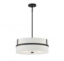 Savoy House Meridian CA M70102MBK - 4-Light Pendant in Matte Black