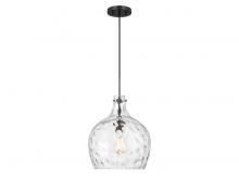 Savoy House Meridian CA M7053MBK - 1-Light Pendant in Matte Black