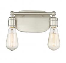 Savoy House Meridian CA M80011BN - 2-Light Bathroom Vanity Light in Brushed Nickel