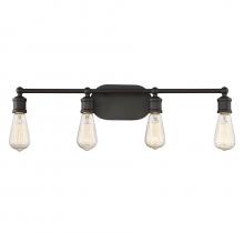 Savoy House Meridian CA M80013ORB - 4-Light Bathroom Vanity Light in Oil Rubbed Bronze