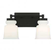 Savoy House Meridian CA M80057MBK - 2-Light Bathroom Vanity Light in Matte Black