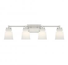 Savoy House Meridian CA M80059BN - 4-Light Bathroom Vanity Light in Brushed Nickel