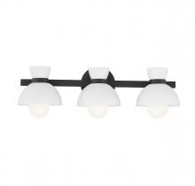 Savoy House Meridian CA M80075MBK - 3-Light Bathroom Vanity Light in Matte Black