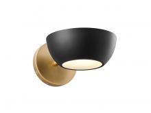 Savoy House Meridian CA M90113MBKNB - 1-Light Wall Sconce in Matte Black and Natural Brass