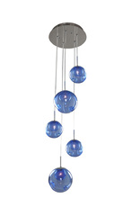  309541CH/SAPPH - Meteor 5 Light Pendant