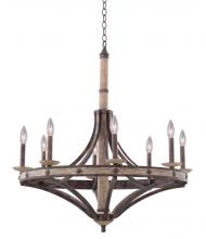 Kalco 7049FG - Coronado 8 Light Round Chandelier