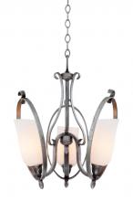 Kalco 7237FI/OPAL - Mateo 3 Light Mini Chandelier