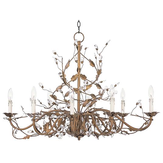 Elegante 8-Light Oval Chandelier