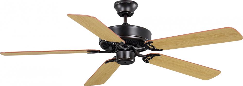 Basic-Max 52&#34; Ceiling Fan LightOak/Medium Oak Blds