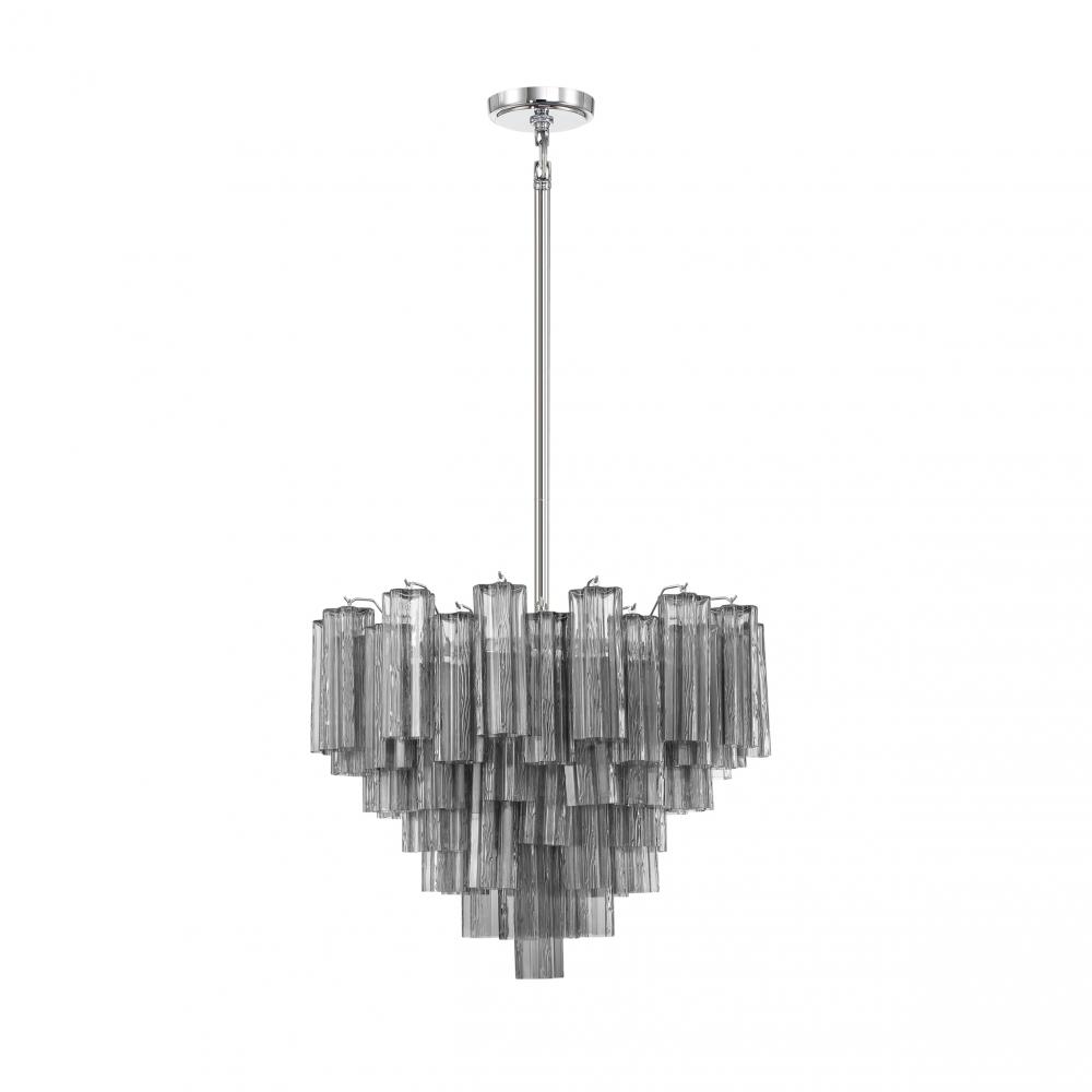 Addis 12 Light Polished Chrome Chandelier