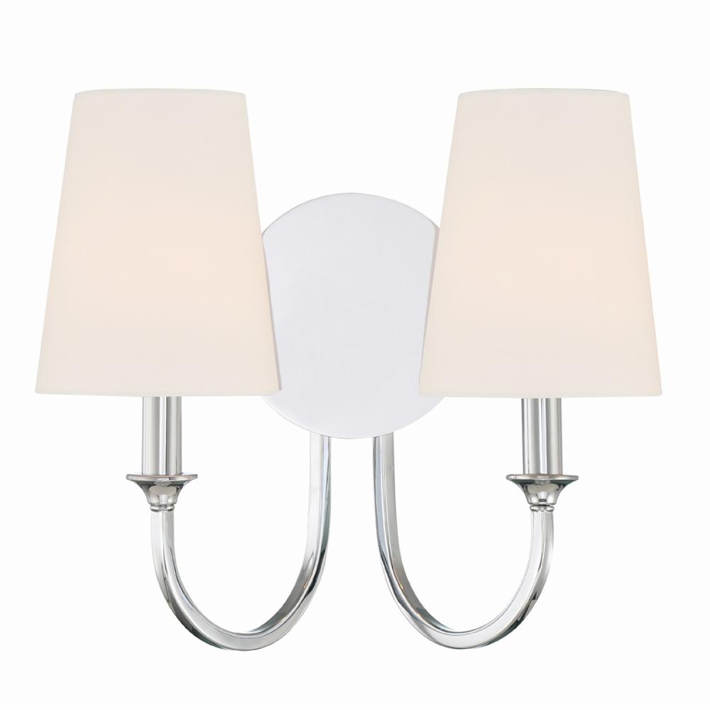 Payton 2 Light Polished Chrome Sconce