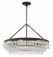  275-MK - Calypso 6 Light Matte Black Chandelier