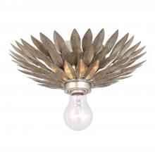 Crystorama 500-SA_CEILING - Broche 1 Light Antique Silver Flush Mount