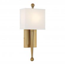 Crystorama ARD-832-VG - Ardson 1 Light Vibrant Gold Sconce