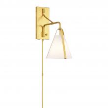 Crystorama FUL-901-GA - Fulton 1 Light Antique Gold Task Sconce