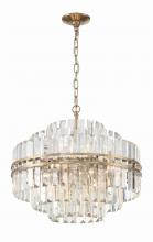 Crystorama HAY-1405-AG - Hayes 12 Light Aged Brass Chandelier