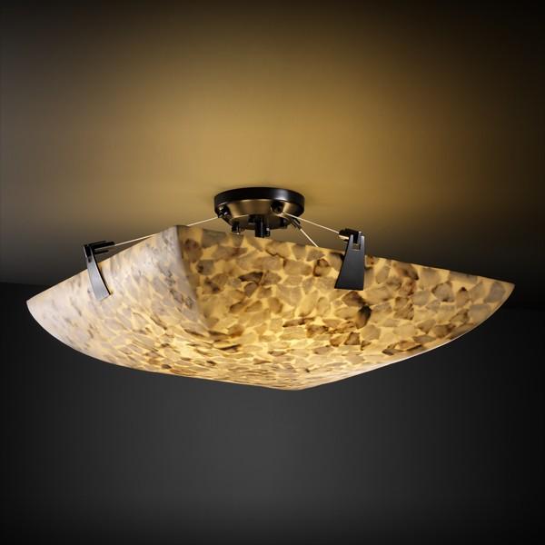 18&#34; Semi-Flush Bowl w/ Tapered Clips