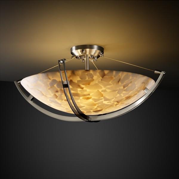 18&#34; LED Semi-Flush Bowl w/ Crossbar