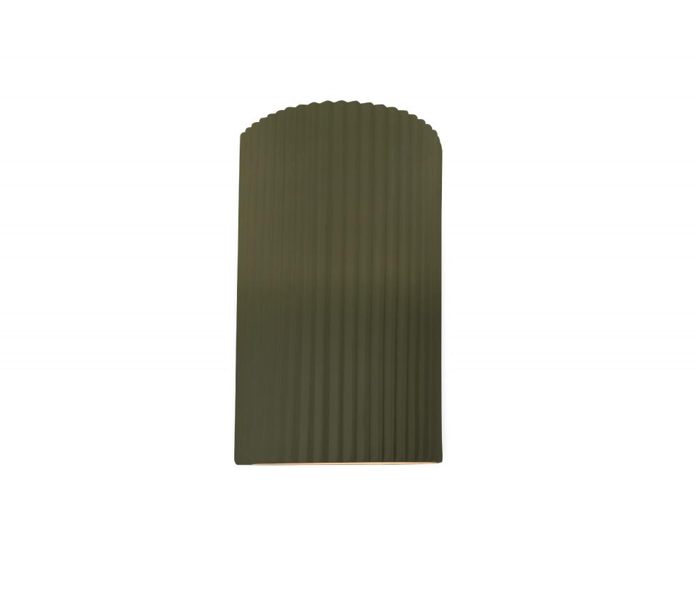 Small ADA Pleated Cylinder Wall Sconce